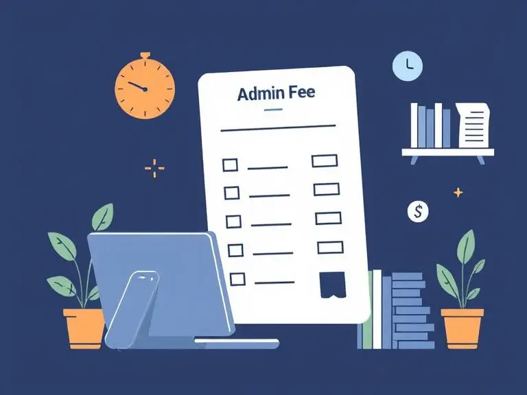 admin fee adalah